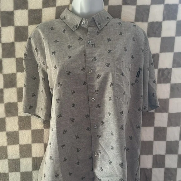 Molokai Surf Co Melting Ying Yang Button Down Dress Shirt Size Xl/Extra Large - Picture 3 of 11